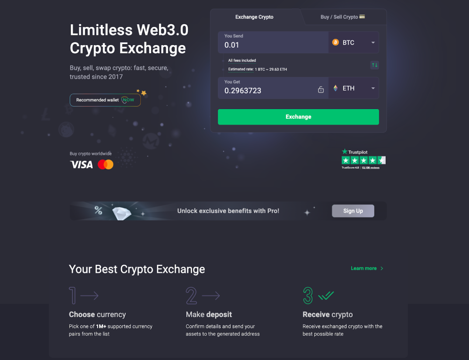 Limitless Web3.0 Crypto Exchange.