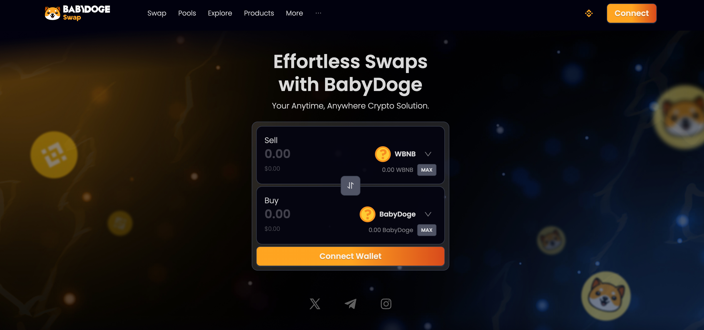 BabyDoge website interface