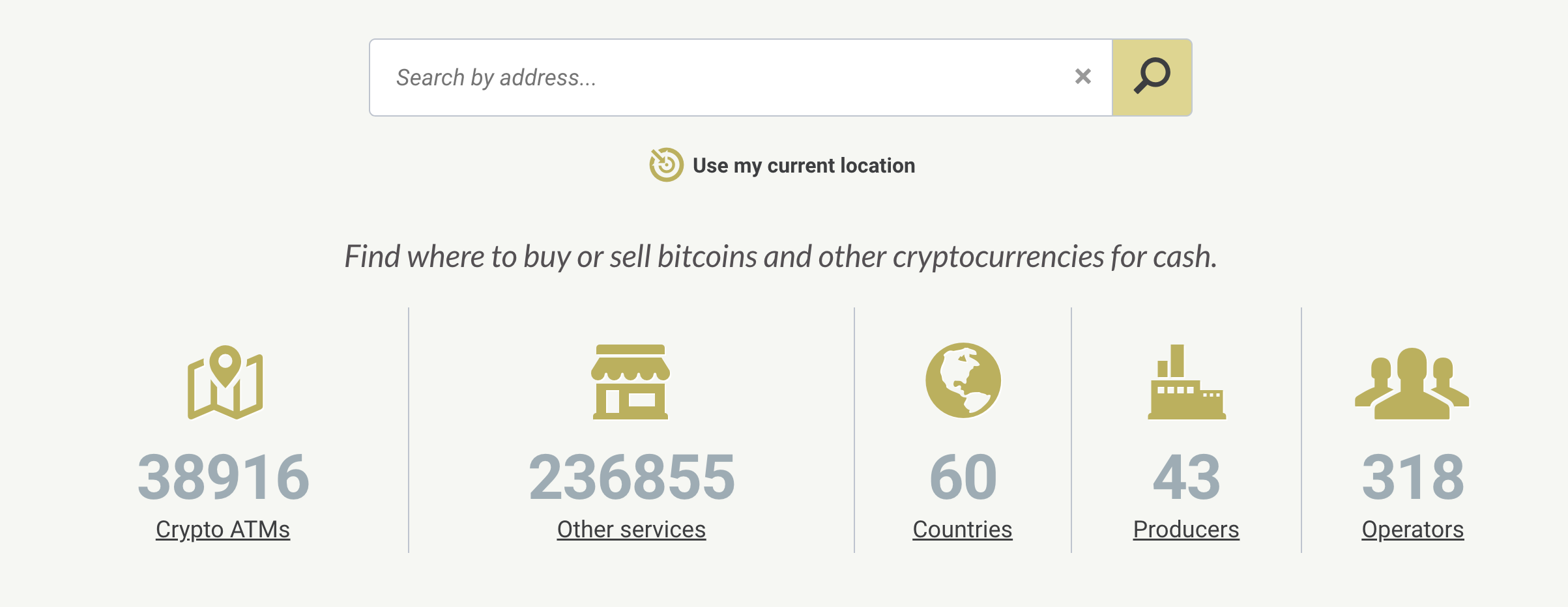 BTC ATM map