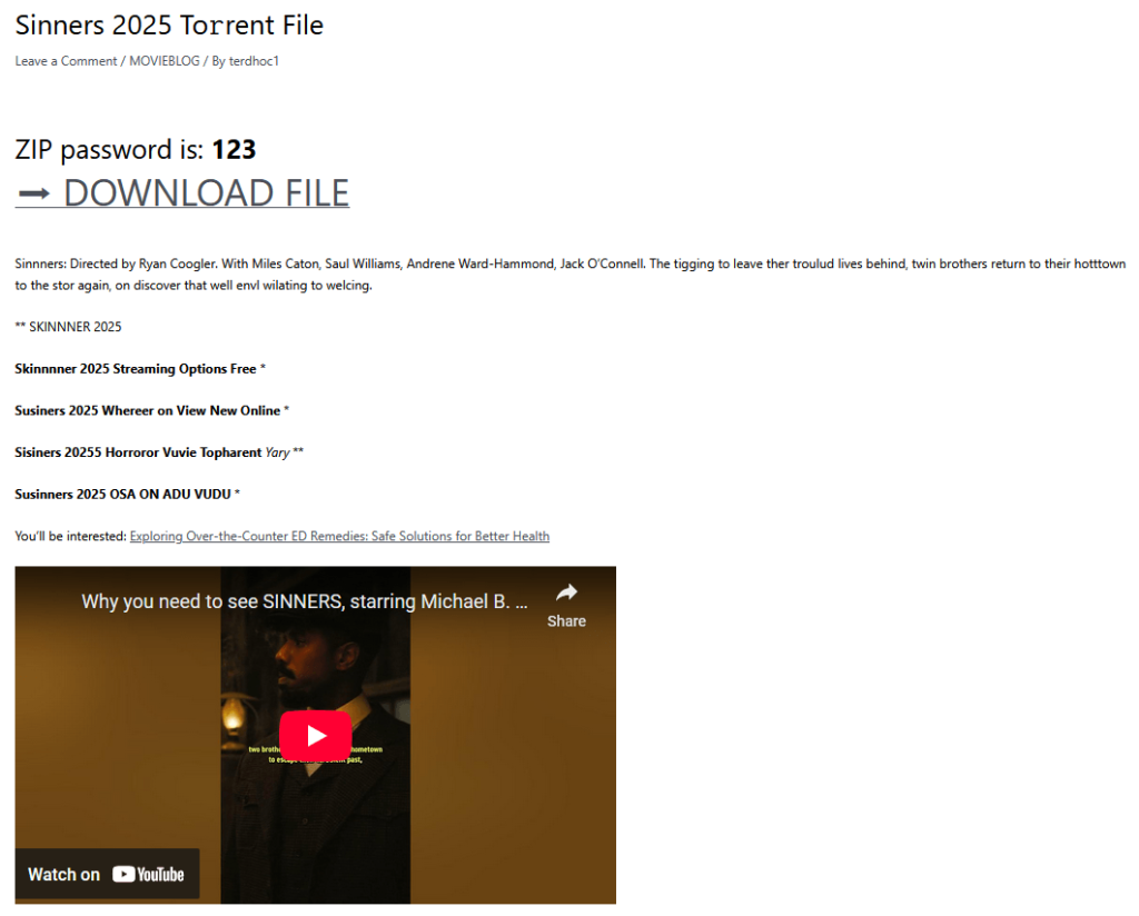 Example of Efimer trojan