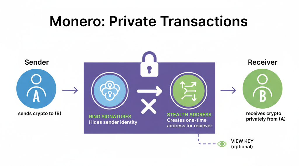 XMR privacy: how it works in simple terms