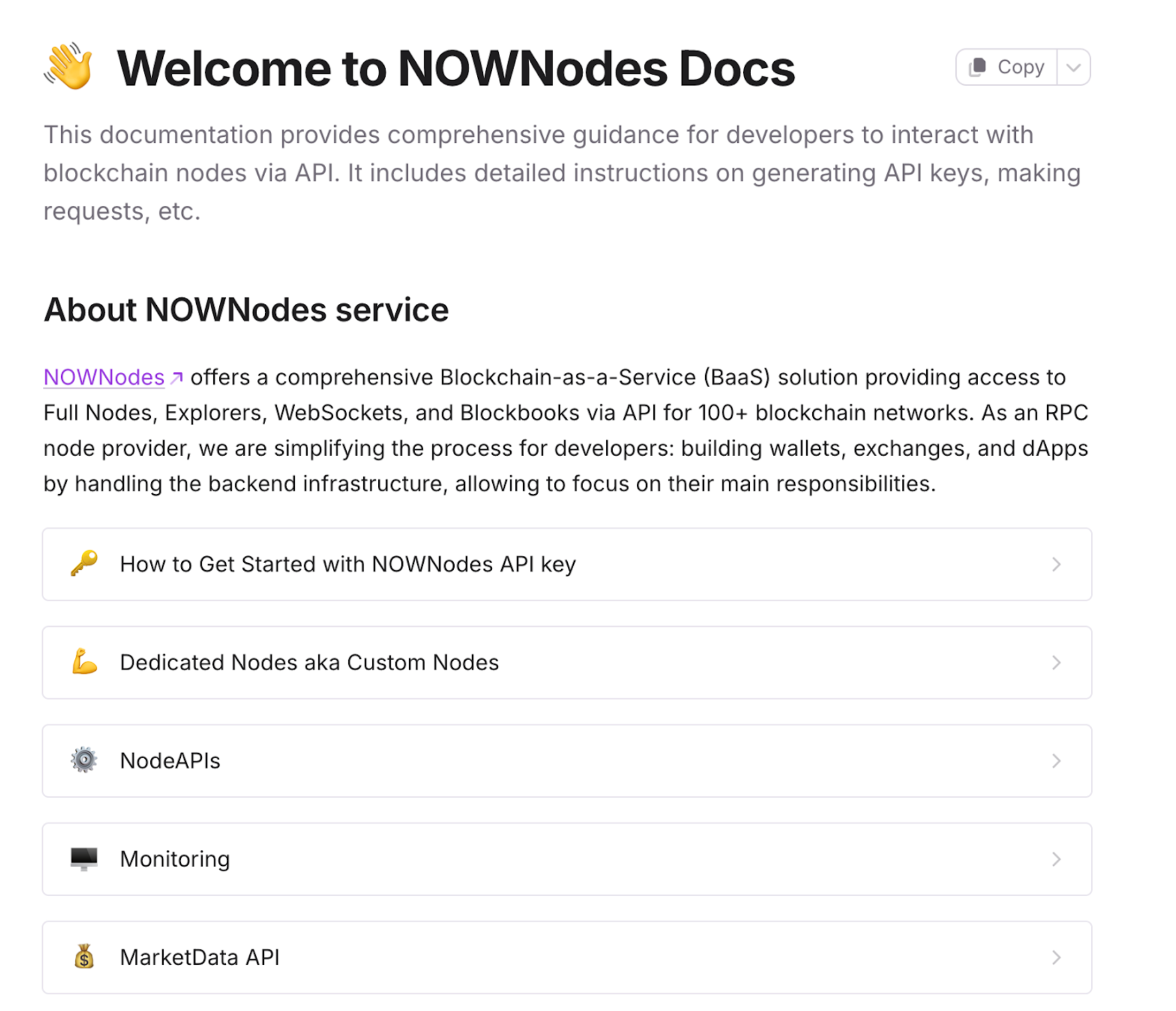 About NOWNodes Service.