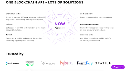 NOWNodes: one blockchain API - lots of solutions