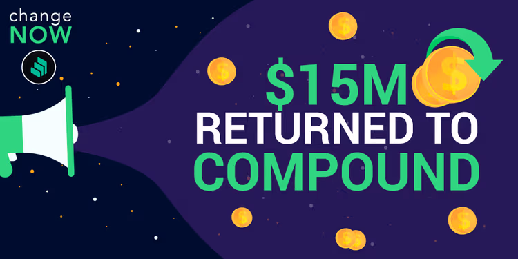 ChangeNOW Returns $15M Worth of COMP Lost in Compound Malfunction