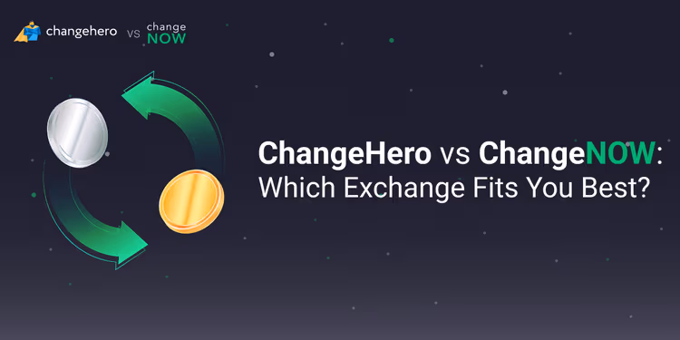This picture shows the topic of this article: Comparing ChangeHero vs ChangeNOW